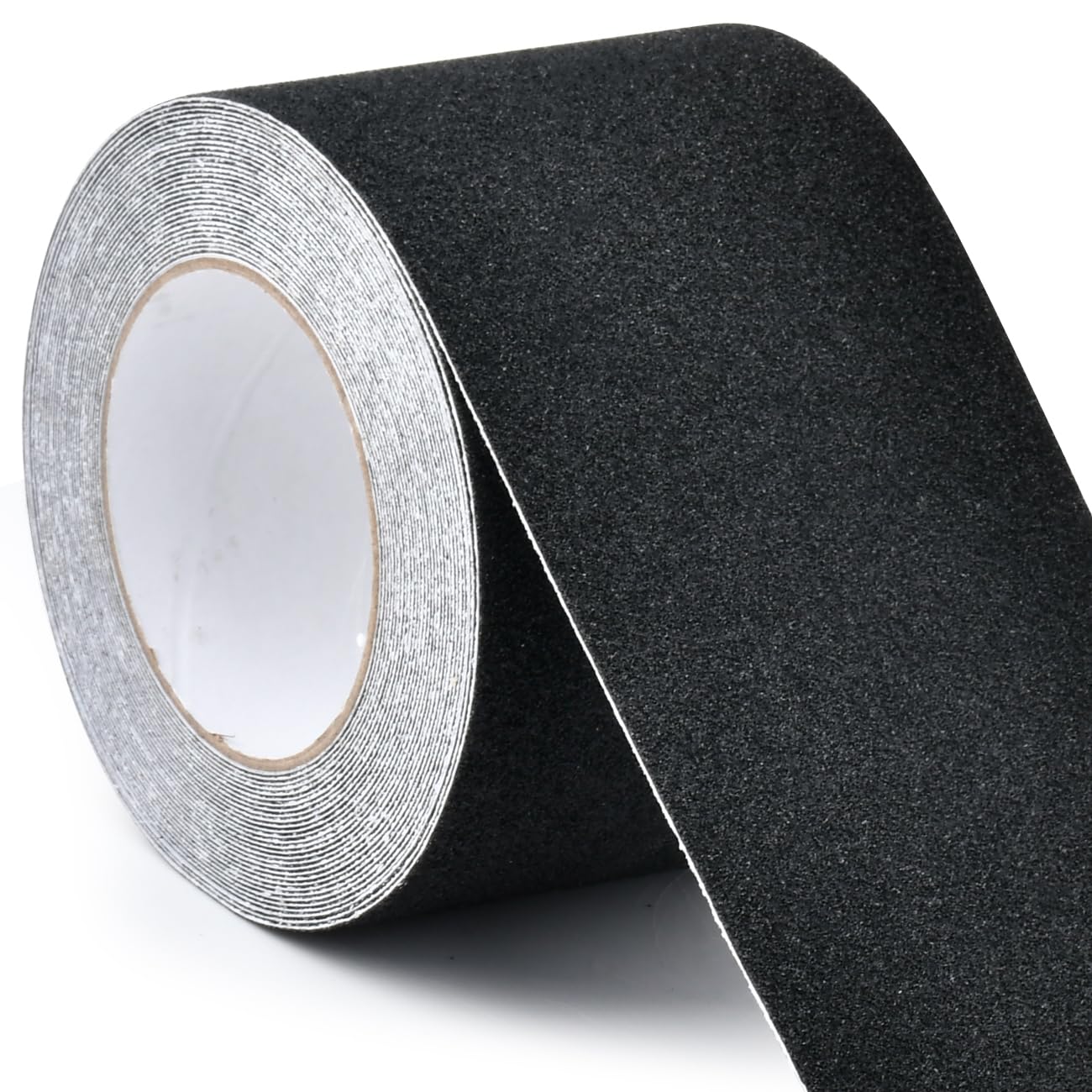 Bande antidérapante autocollante pour escalier, extérieur, 10 cm x 10 m, pour l'intérieur et l'extérieur, noir