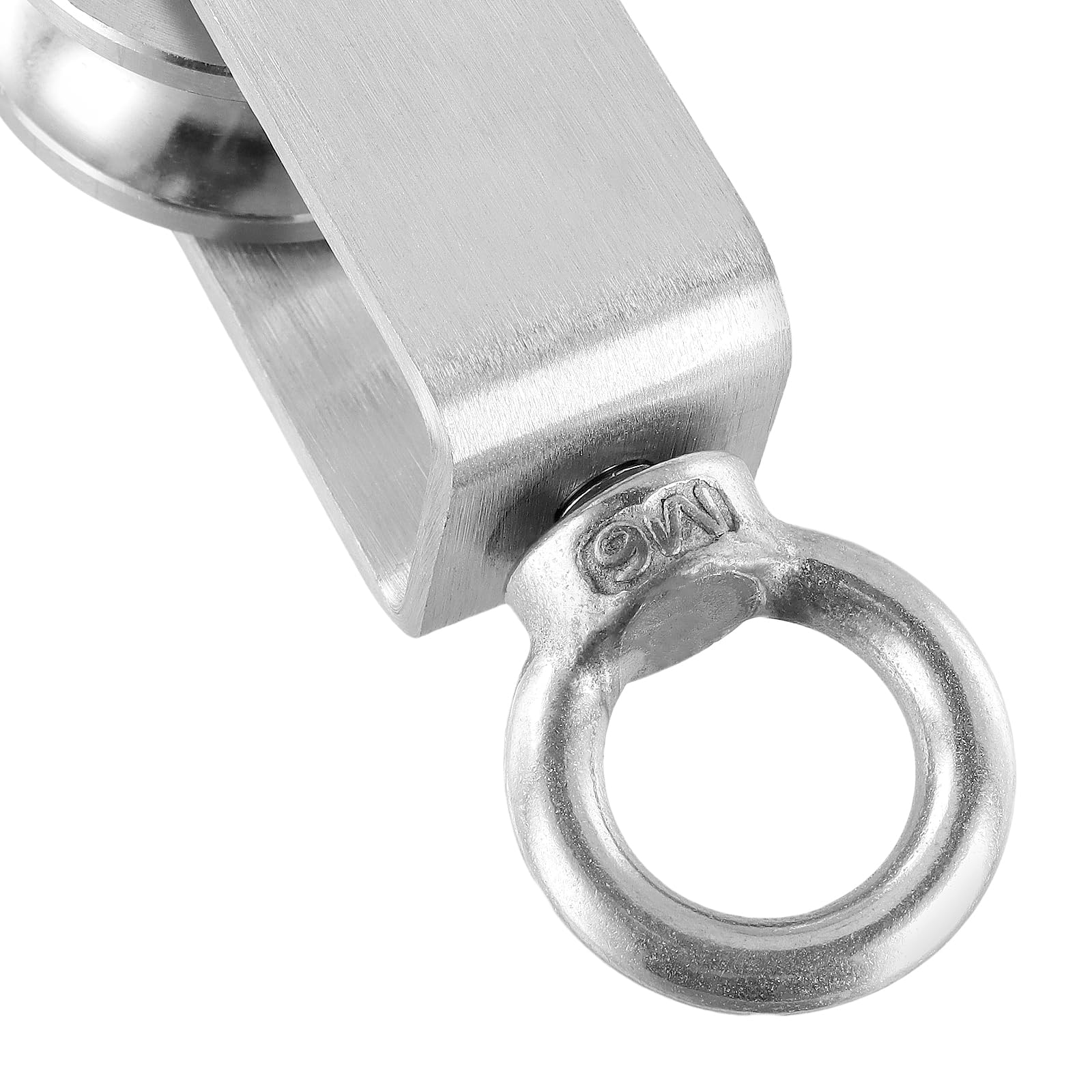 4 poleas de 35 mm para cuerdas, polea de acero inoxidable con 2 rodamientos de bolas, polea de fitness de acero inoxidable, polea M35 para cable de acero, capacidad de carga 250 kg