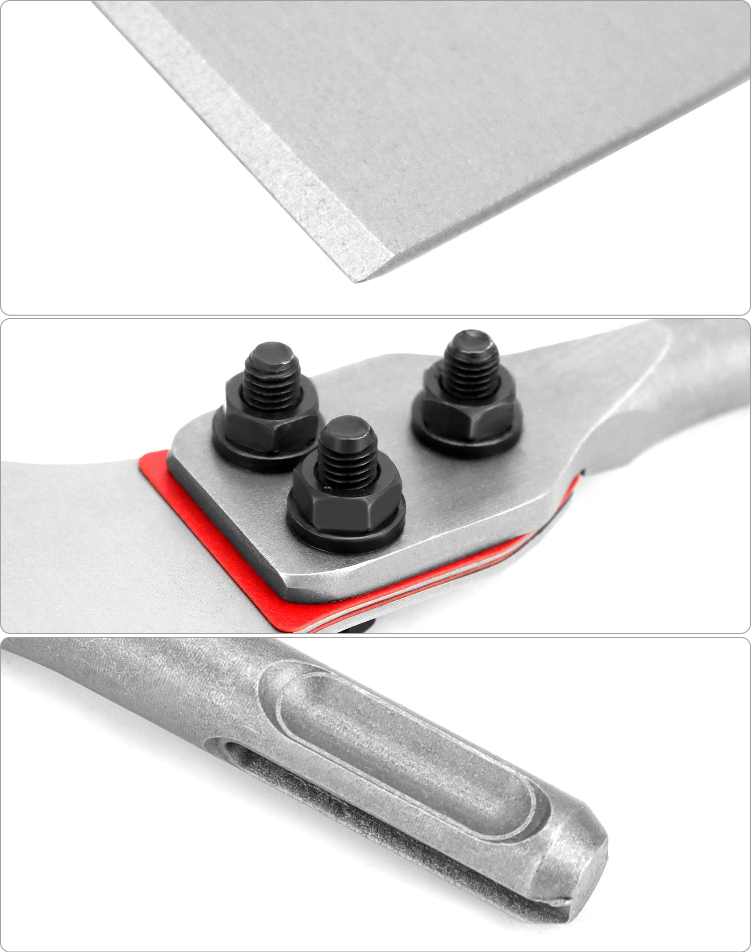 Scalpello Per Piastrelle SDS 300x100mm - Raschietto Professionale Per Rimozione Pavimenti E Pareti - Foto 8