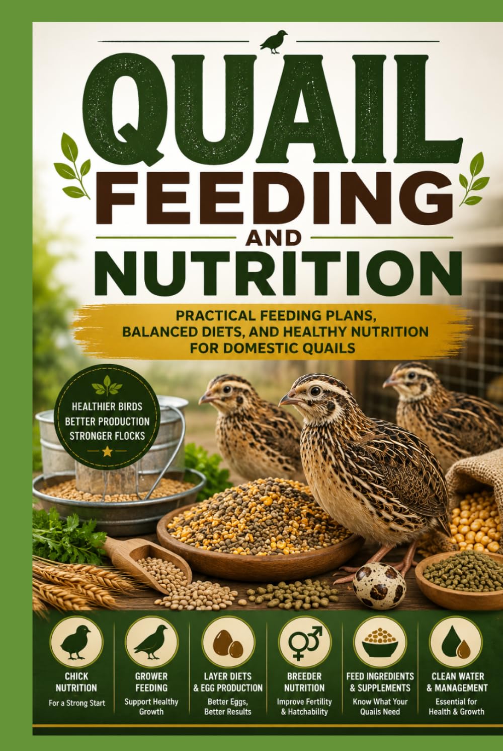 Quail Feeding and Nutrition: Practical Feeding Plans, Balanced Diets, and Healthy Nutrition for Domestic Quails (Backyard Quail Mastery Series)