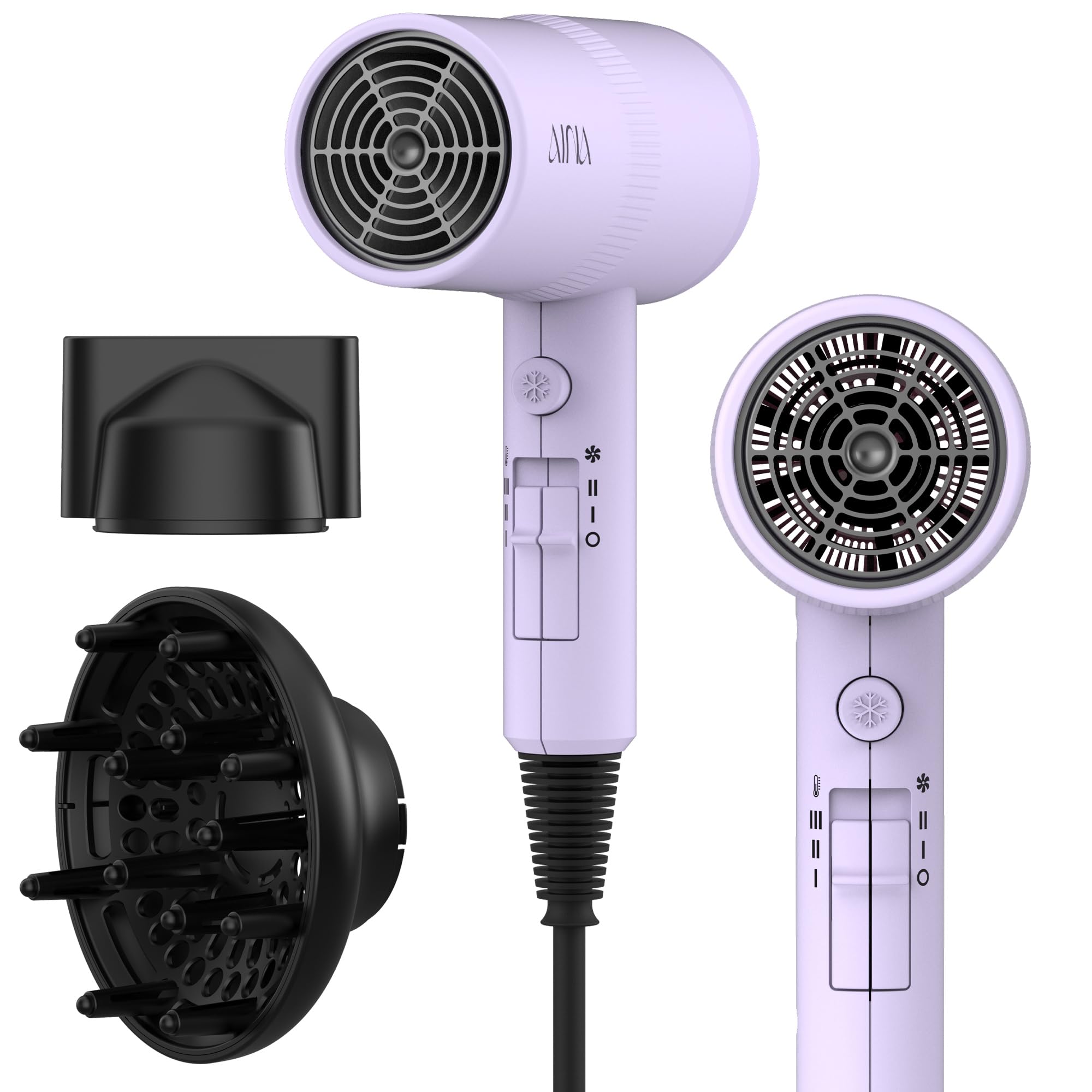 47% Off Aina Diffuser Hair Dryer for Frizz-Free Styling - Image 1