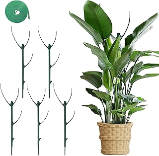 5 Pack Stackable Monstera Plant Support, 2025 New Plant Stakes for Indoor and Outdoor Plants Use, Garden Stakes for Climbing and Potted Plants, Pothos, Philodendron (5 Pack)