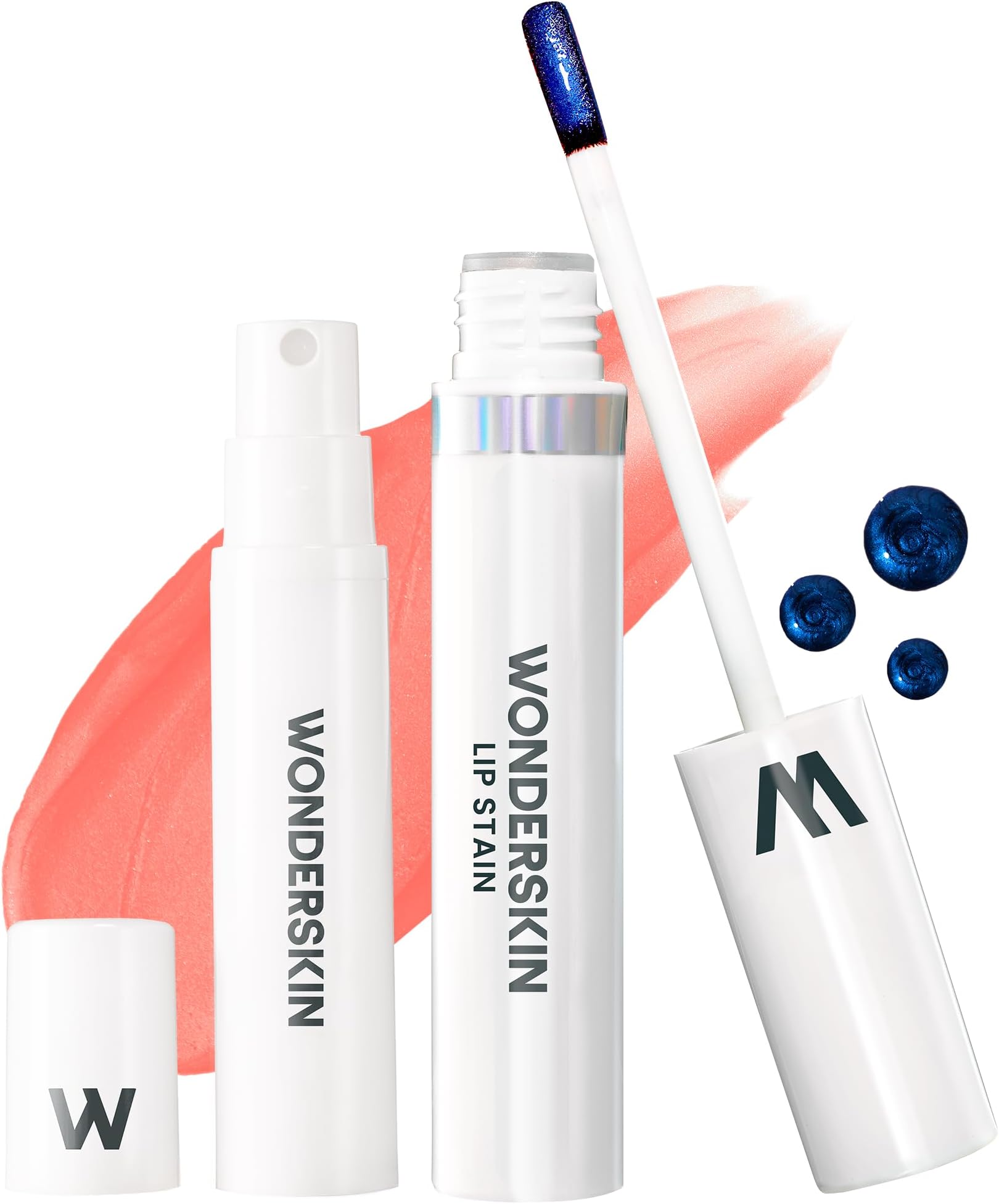 Wonderskin Wonder Blading Peel and Reveal Lip Stain Kit, Long Lasting Lip Tint, Transfer Proof, Matte Finish, Waterproof Formula (Crush)