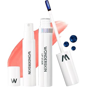 Wonderskin Wonder Blading Peel &amp; Reveal Lip Stain Set, Long-Lasting Lipstick, Long-Lasting Waterproof (Crush Kit) | Wipe clea