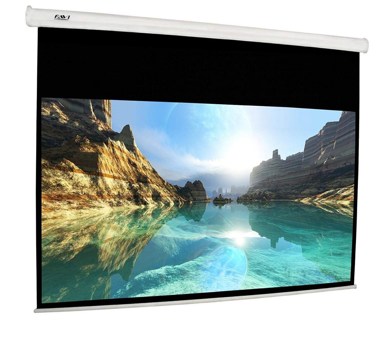 techcom electric projector screen 200x200cm