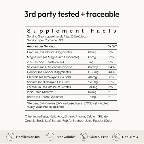 Vista 6 de Moon Juice Mini Dew Electrolytes Powder - Sugar Free Minerals & Electrolyte Hydration Powder for Instant Hydration & Brain Support - Magnesium