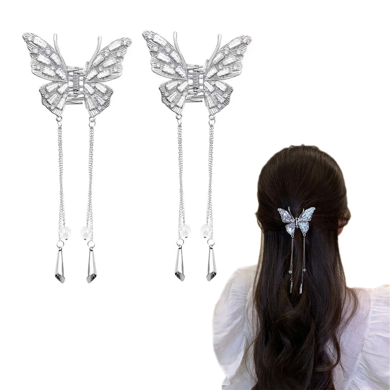 ちょうちょヘアクリップ　ヘアピン　オーダーページ ちょうちょヘアクリップ ヘアピン オーダーページ