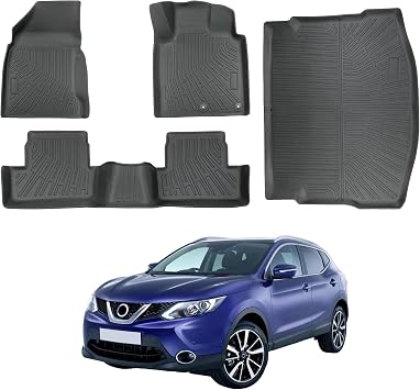 Floor Mats for Nissan Qashqai 2008-2015 UK RHD TPE