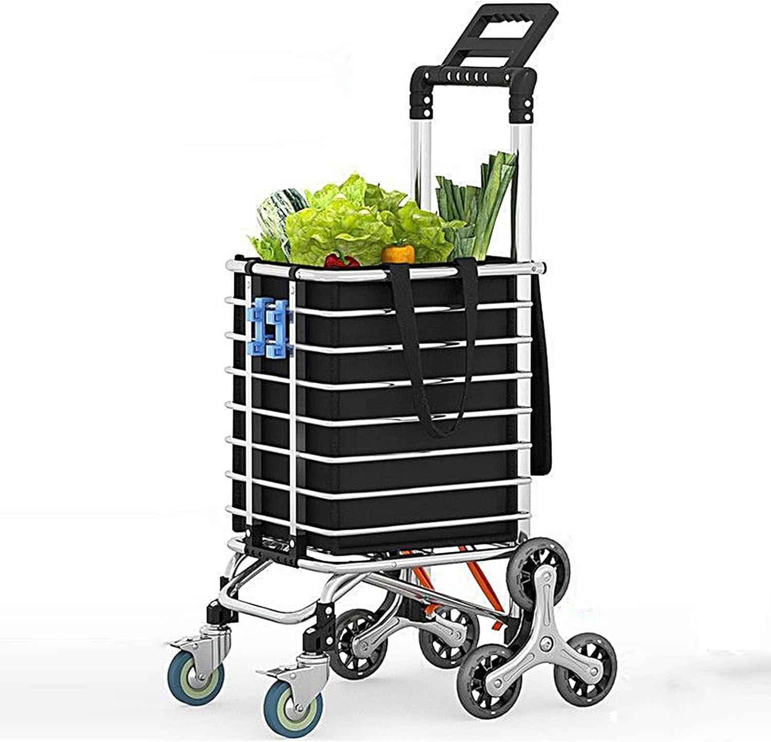 Sturdy Grocery Cart on Wheels | Stair Climbing Shopping Cart | Waterproof Grocery Carrier | Lightweight & Durable | Ideal for Shopping Trips (Color: C)