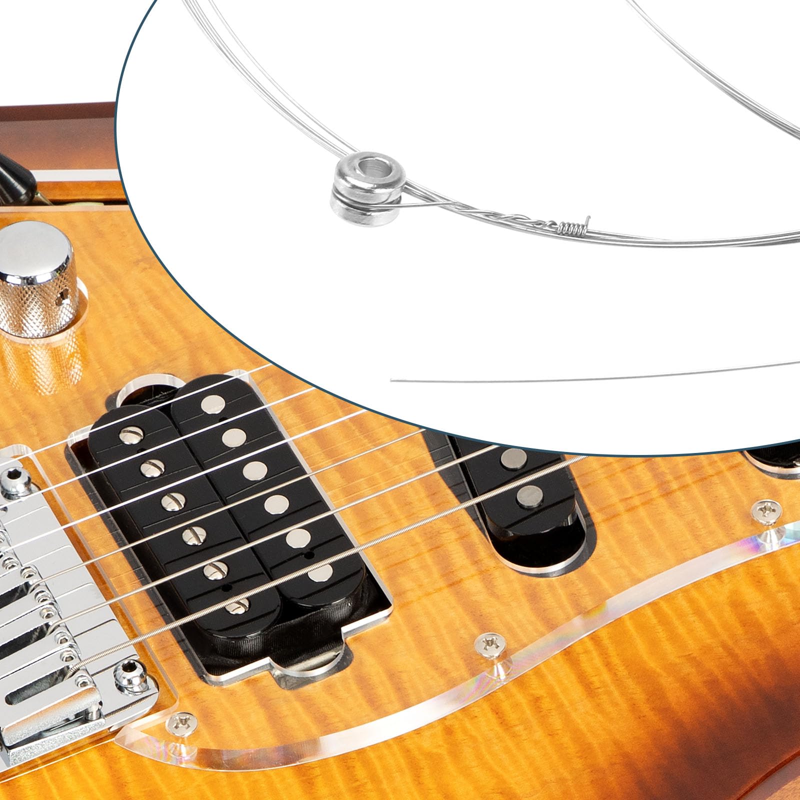 OTOTEC 10Pcs 009 Single High E Electric Guitar String Single Guitar Strings For Electric And Acoustic Electric Guitar Spares Light Tension Good Tone with Ball End - Image 3