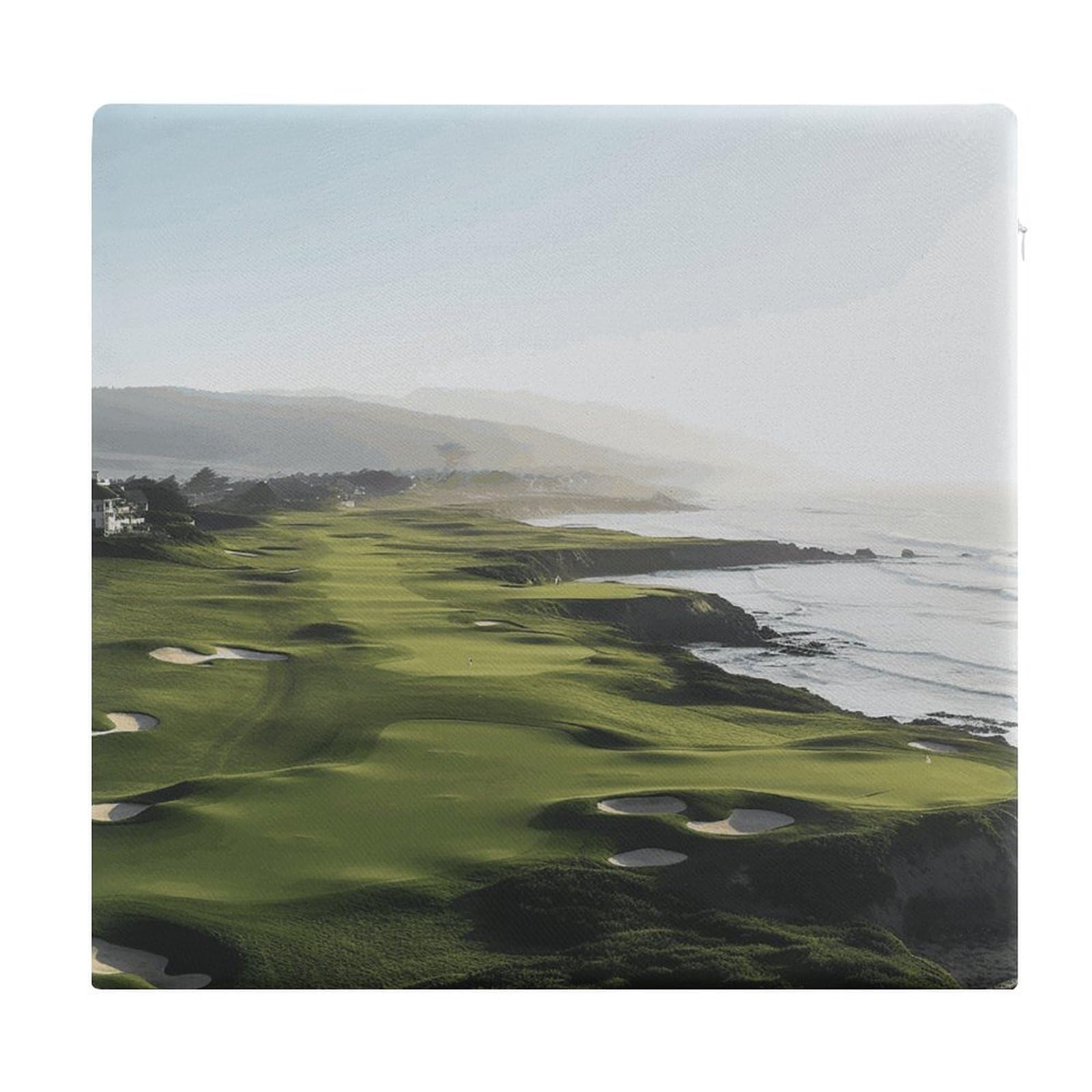 Adfgyerh Style Seaside Golf Course Cushions Memory Foam For Adults, Seat Cushion Chair Pads Soft, Square Pillows For Dining, Kitchen, Office, Patio Chairs