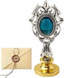 Selo de Selo de Cera - Selos de cera de carta vintage | Gadget de embrulho de presente com alça para embalagem de decoração, caixa de presente, cartões de convite, envelopes para vizinhos, Rock-br