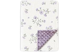 Ultra-soft Summer Baby Blanket: Floral Symphony for Little Dreamers