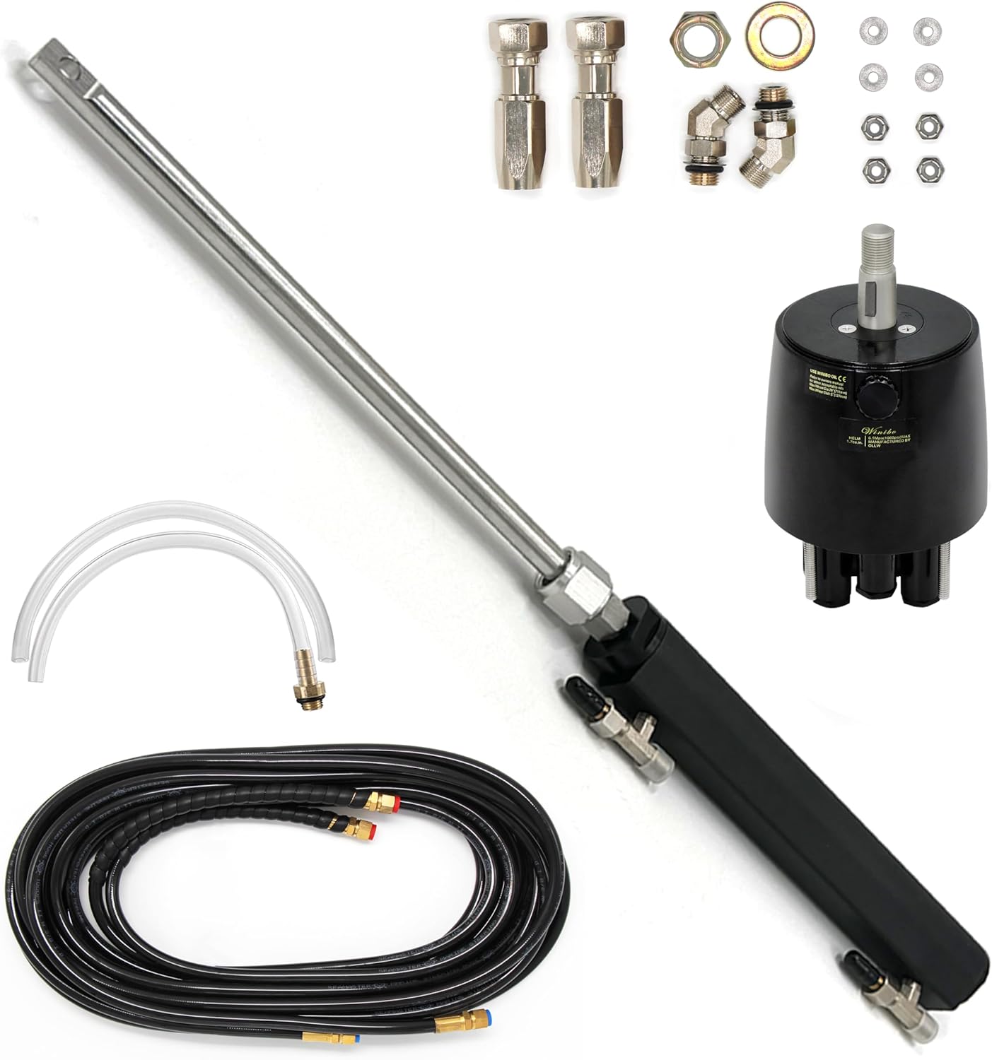 Sterndrive Hydraulic Steering Kit, Power Assisted Steering System for Stern Drive Engine (WQQW)