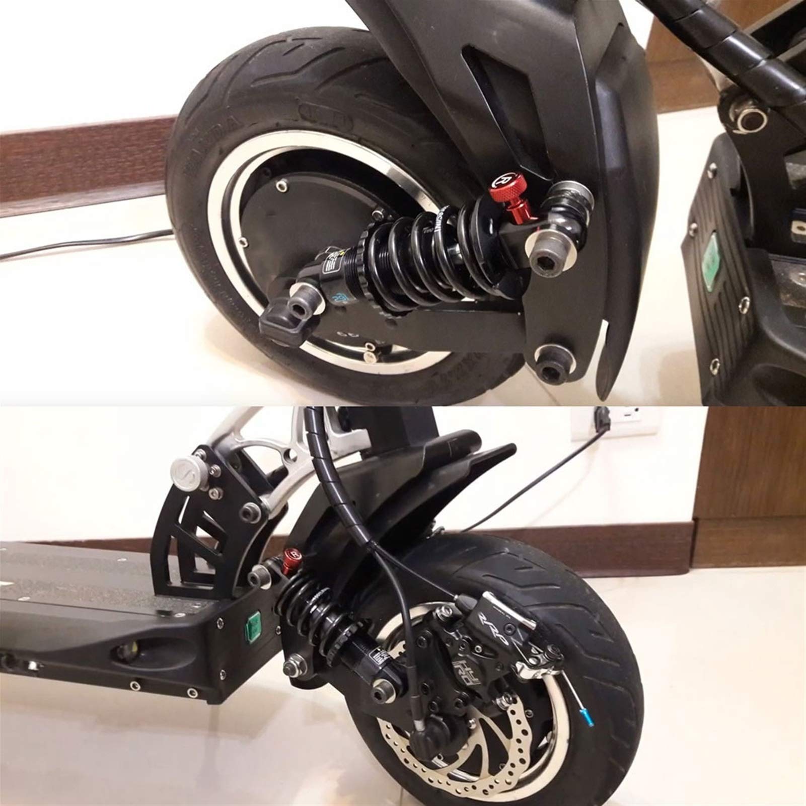 Amortiguador de Bicicleta de montaña MTB con Muelle de 125 mm, 150 mm, 165 mm y 190 mm, Amortiguador Trasero de suspensión con buje.