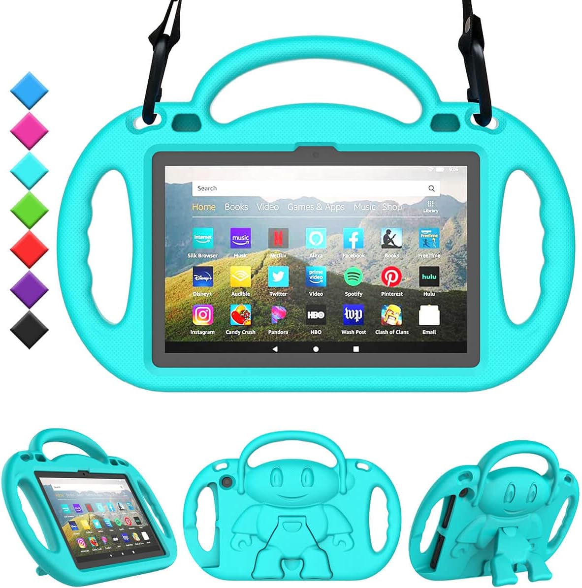 TOEVEK Kids Case for AllNew Fire HD 8 Plus Tablet, Fire HD