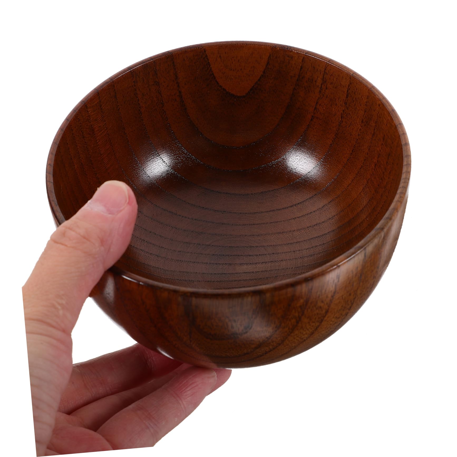 ABOOFAN 4 Piezas bol de madera ensaladera madera fruit bowl tazón de ligero bol de comida de tazón japonés de cuenco de ensaladeras de tazón de frutas