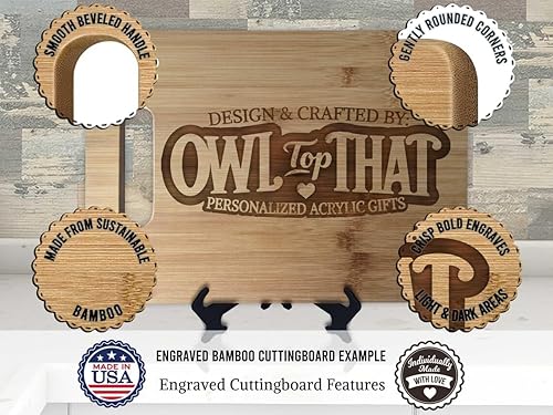 Miniatura 4 de Giraffe Kitchen Cutting Board Wedding Gift Personalized Personalized Cutting Board Engagement Bamboo Cutting Board Chopping Block