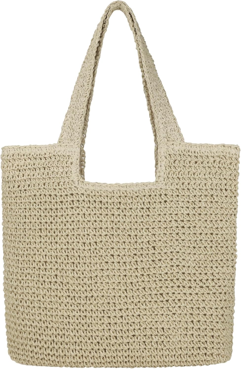 Women Large Straw Beach Bag Handmade Woven Shoulder Bags Hobo Tote Handbag Summer Purse