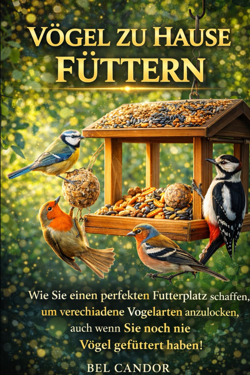 VÖGEL ZU HAUSE FÜTTERN: Wie Sie einen perfekten Futterplatz schaffen, um verschiedene Vogelarten anzulocken, auch wenn Sie noch nie Vögel gefüttert haben!: 1 (Vögel füttern)