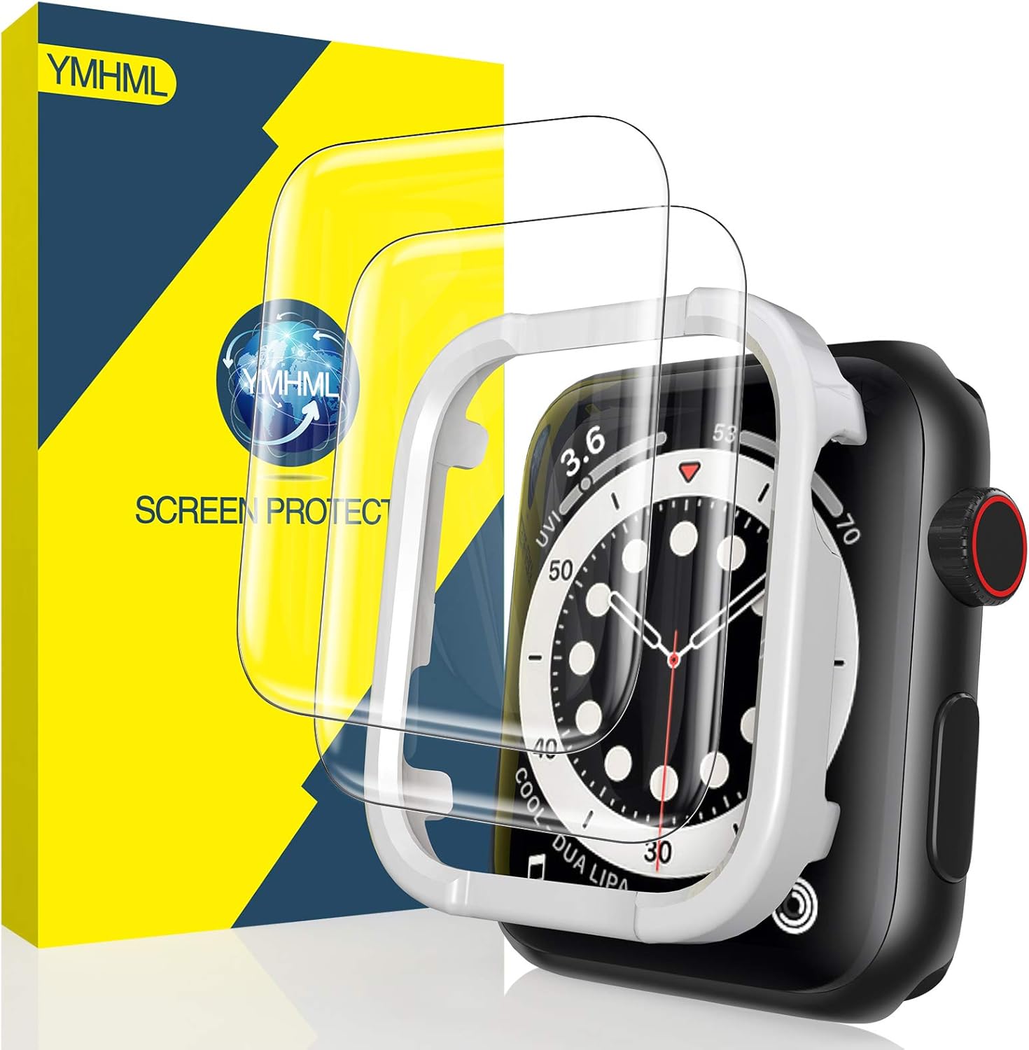 YMHML [2 Pack] Screen Protector Compatible for Apple Watch