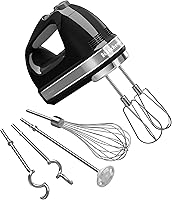 Vista 8 de KitchenAid Batidora de Mano Digital de 9 Velocidades con Accesorios Turbo Beater II y Varilla Pro - Plata Contorno