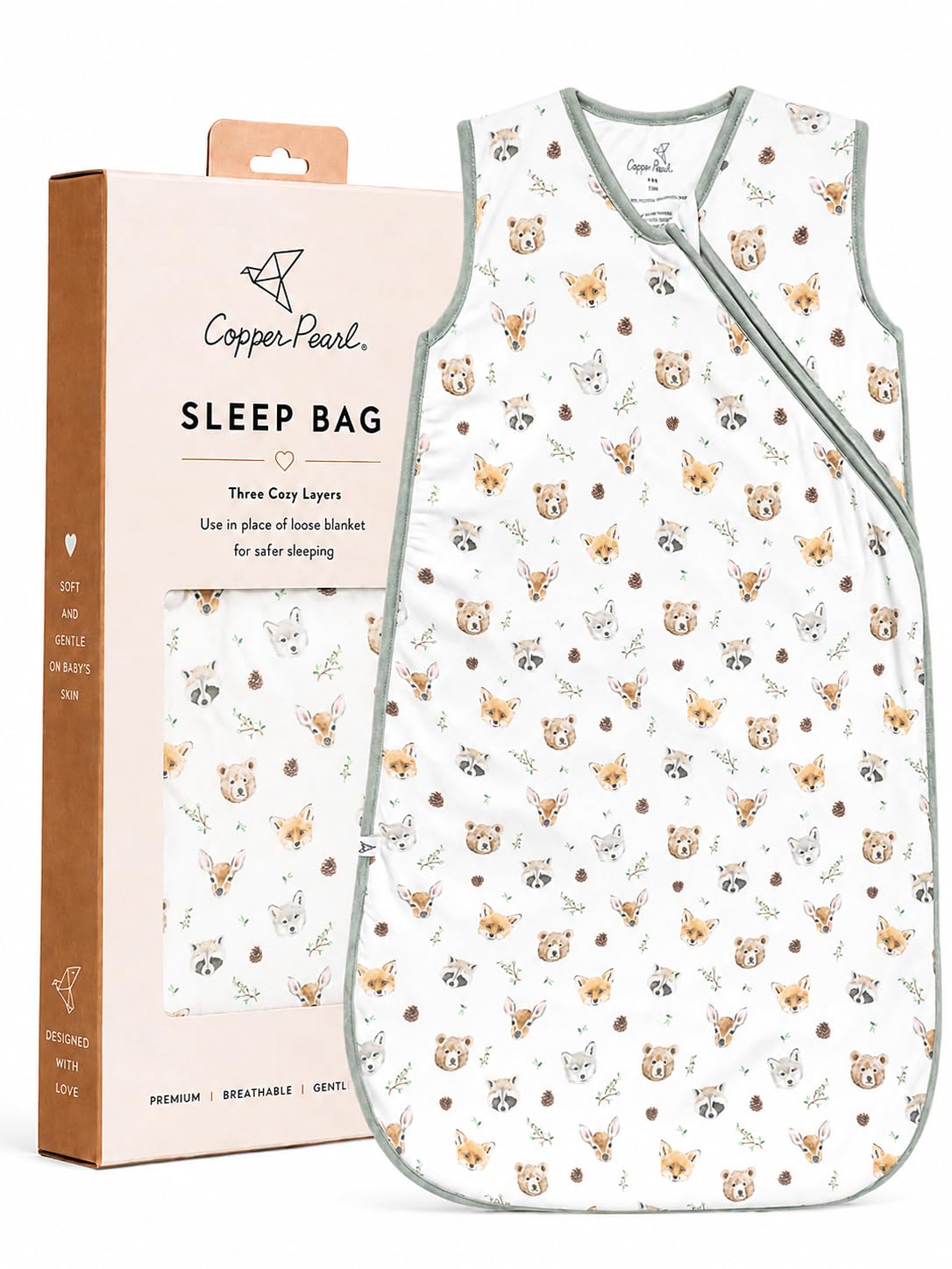 Copper Pearl Baby Sleep Sack, Wilder - 1.7 TOG All-Season Wearable Blanket for 18-24 Months, Sleeveless Sleep Sack for Baby Boy or Girl