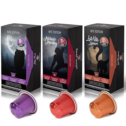 Miniatura 7 de 60 cápsulas de café expreso de tostado oscuro compatibles con cápsulas de aluminio Nespresso Original Machine I - Intensidad 10-12 I Ristretto