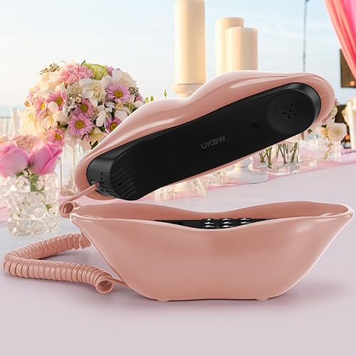 Miniatura 7 de UKBW Libro de invitados de audio, teléfono de boda, grabación de 32 G, mensaje de audio personalizado, interesante boca en forma de labio, libro de