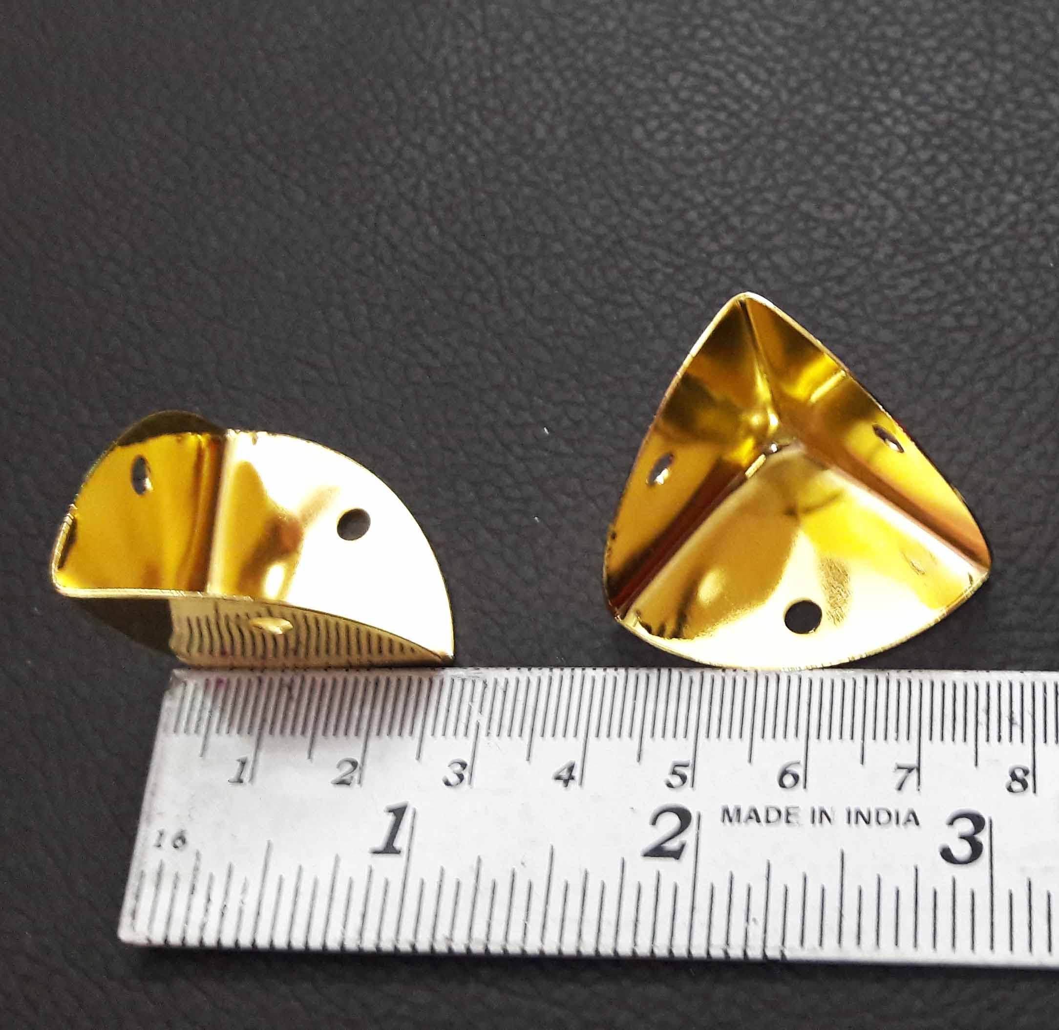 Wooden Jewelry Box Corner Protectors - Golden -3