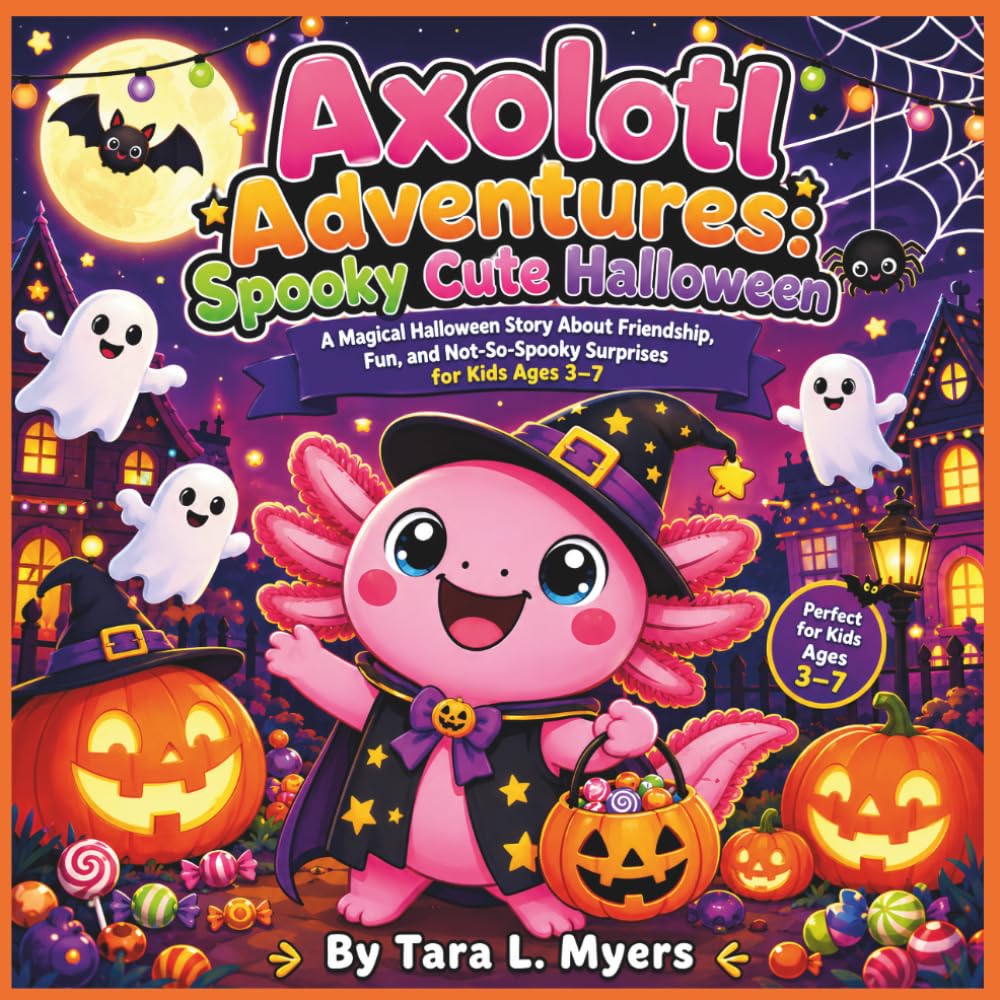 Axolotl Adventures: Spooky Cute Halloween: A Magical Halloween Story About Friendship, Fun, and Not-So-Spooky Surprises for Kids Ages 3–7| Animal ... (COLLECTION OF AXOLOTL ADVENTURES STORYBOOKS)