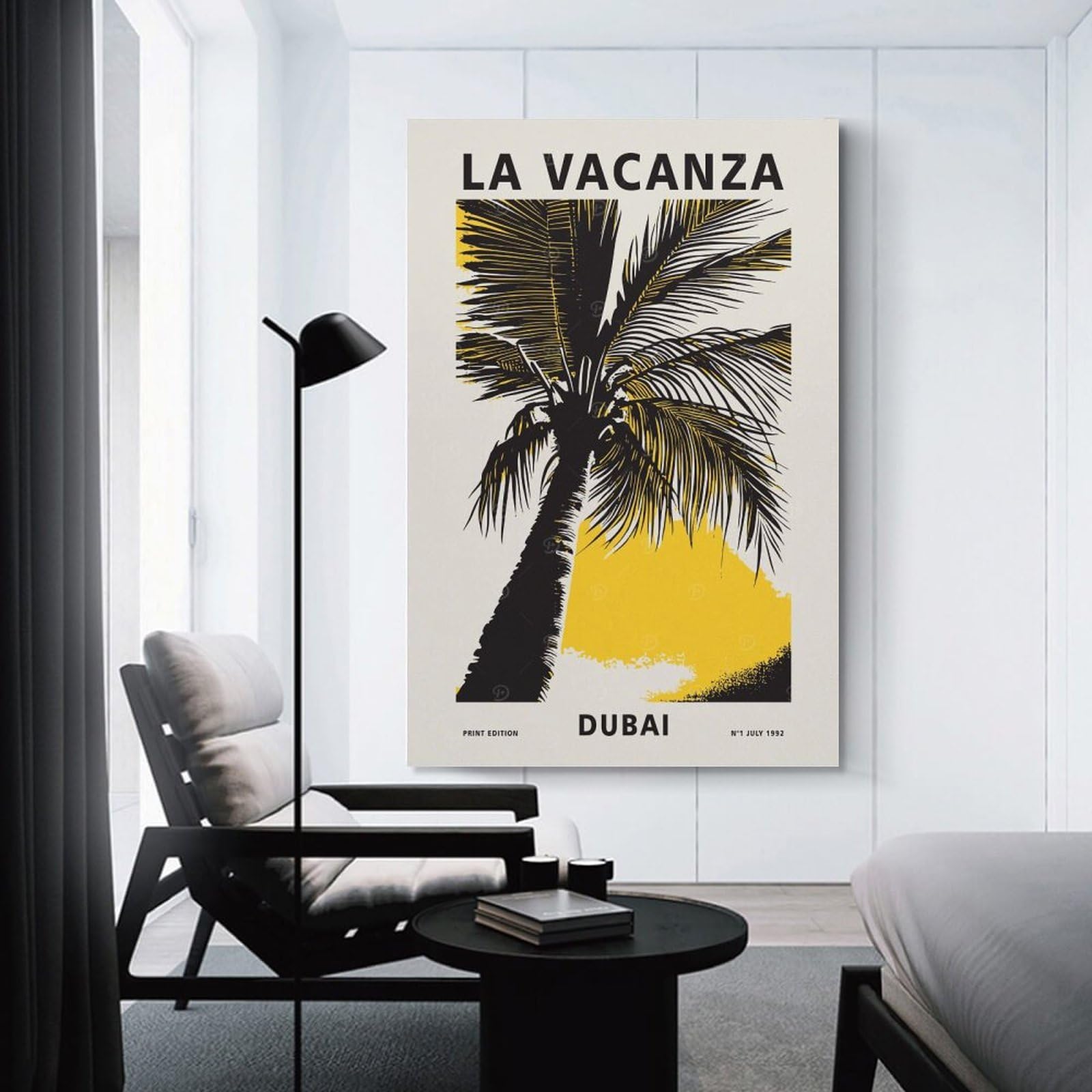 Junmoney Canvas Wall Decor Dubai Paradise, 20x30inch(50x75cm), for Lounge Decor, Bedroom Walls Or Flats, Eye Catching Artwork for Blank Walls