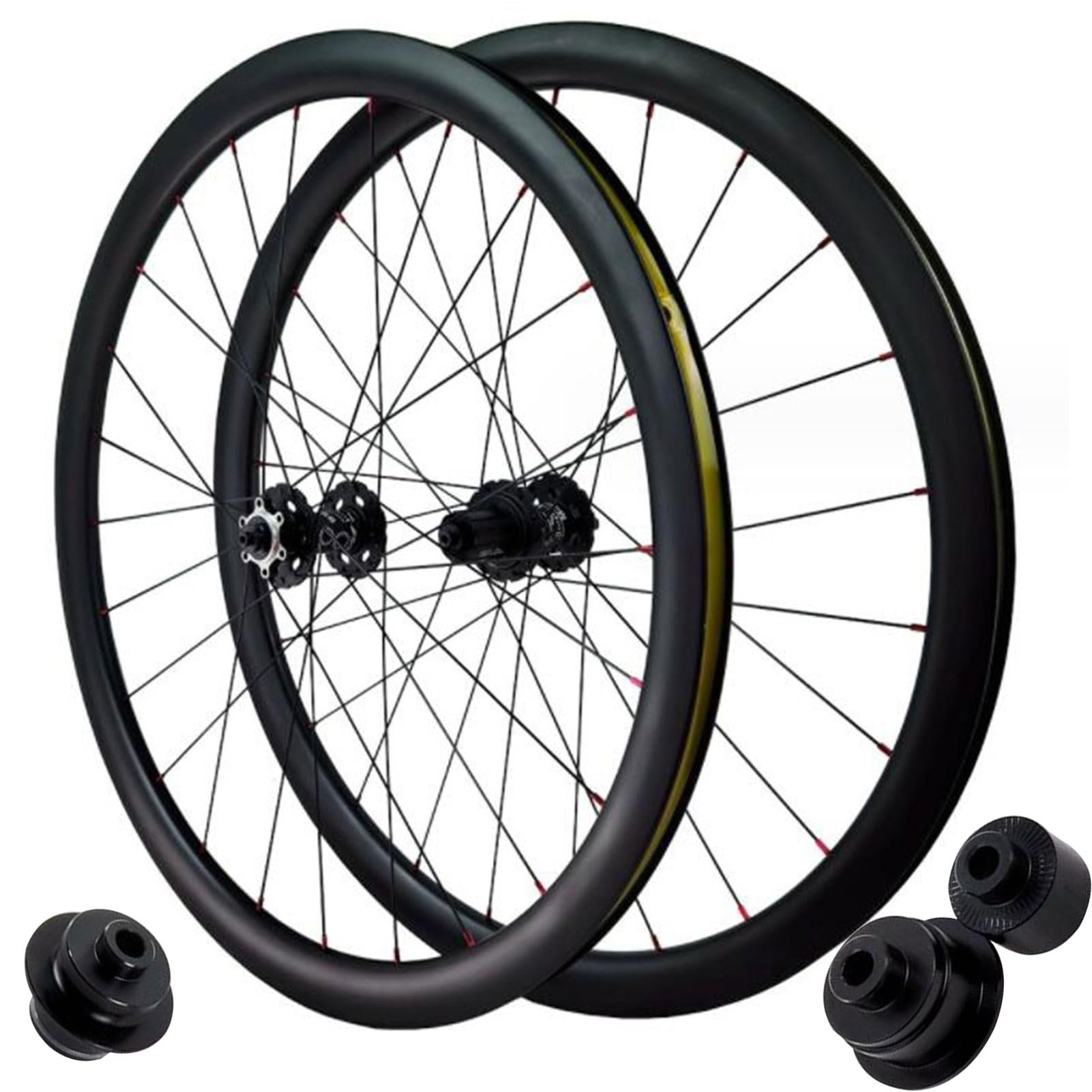 Amazon | ディスクブレーキロードバイクホイールセット、フロント2本