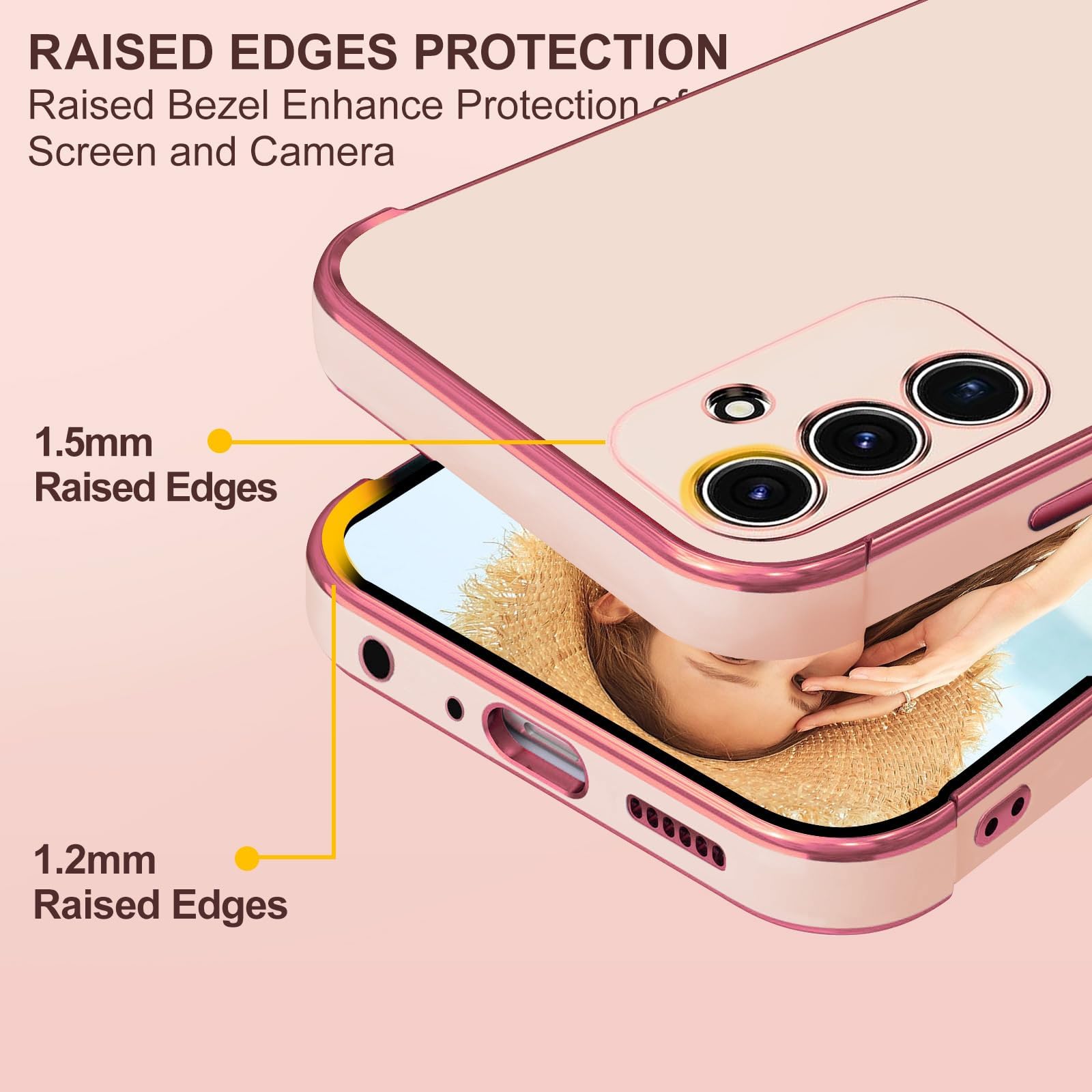 Hoesje Compatibel met Oppo Reno 13 Koord, Sleutelkoord Telefoonhoesje Clear Transparant TPU Siliconen Hoes, Grijs