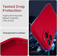 Vista 4 de FireNova Designed for iPhone 13 Pro Max Case, Silicone [Camera Protection] Phone Case with [2 Screen Protectors], Soft Anti-Scratch Microfiber Deep