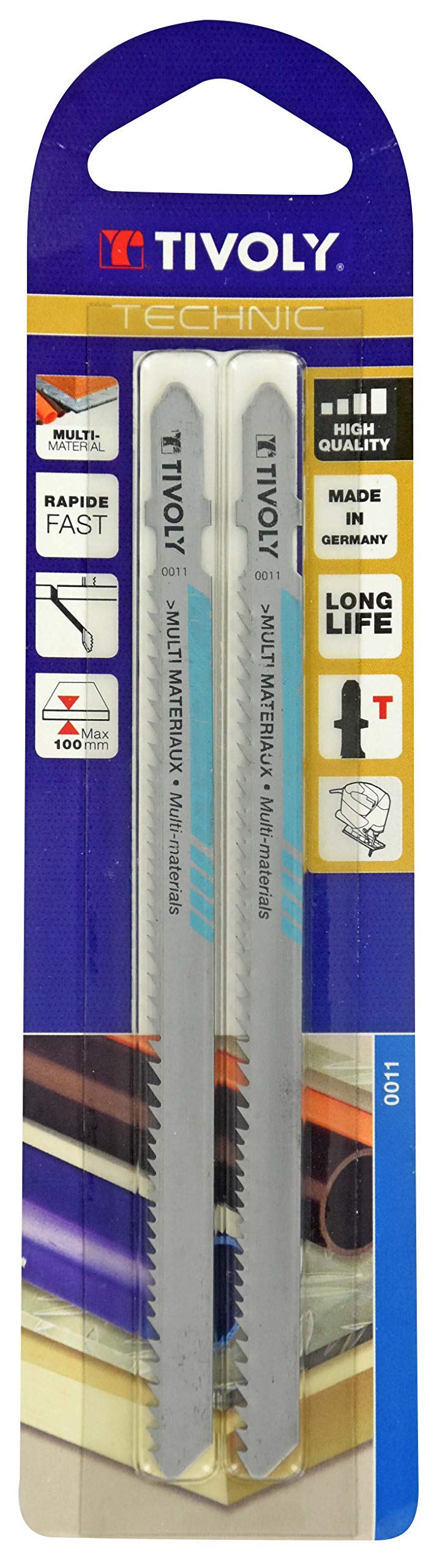 Tivoly XT505520011 Jigsaw Blade Bosch Multi-Mat 100 mm x 2, UnConcerned