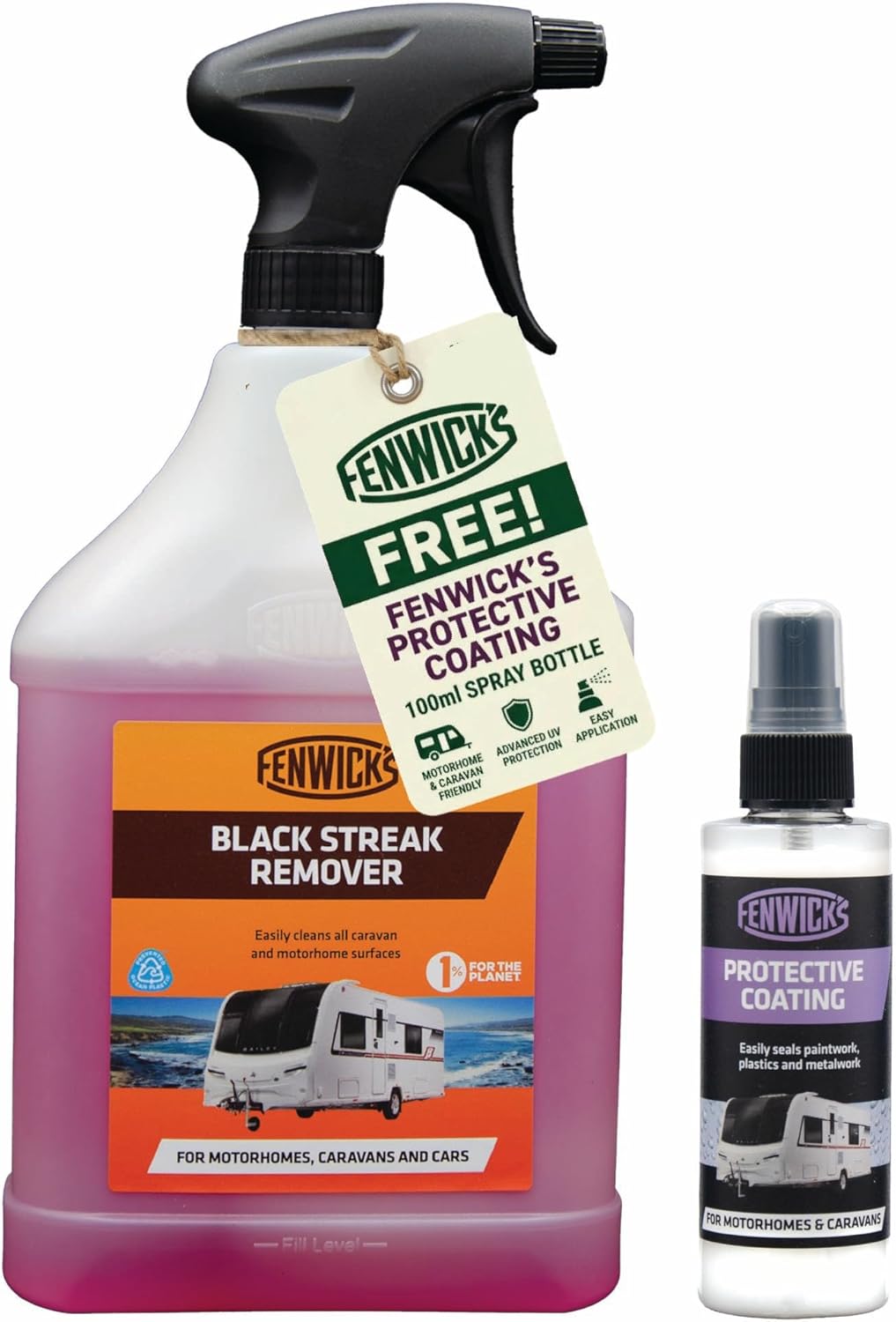 Fenwicks 0038C Streak Remover - Transparent, 1 Litres