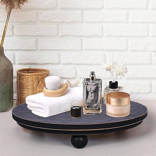 Vista 46 de Defined Deco Mini elevadores para exhibición, elevadores de madera para decoración, pedestales redondos pequeños de 5 pies (juego de 2, blanco)