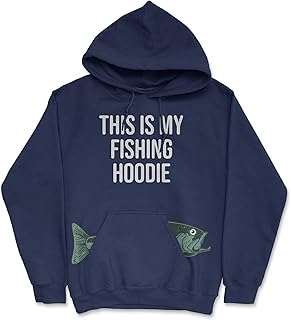 Crazy Dog T-Shirts Fishing Hoodies Funny and Sarcastic Unisex Hooded Sweatshirts for Fishermen