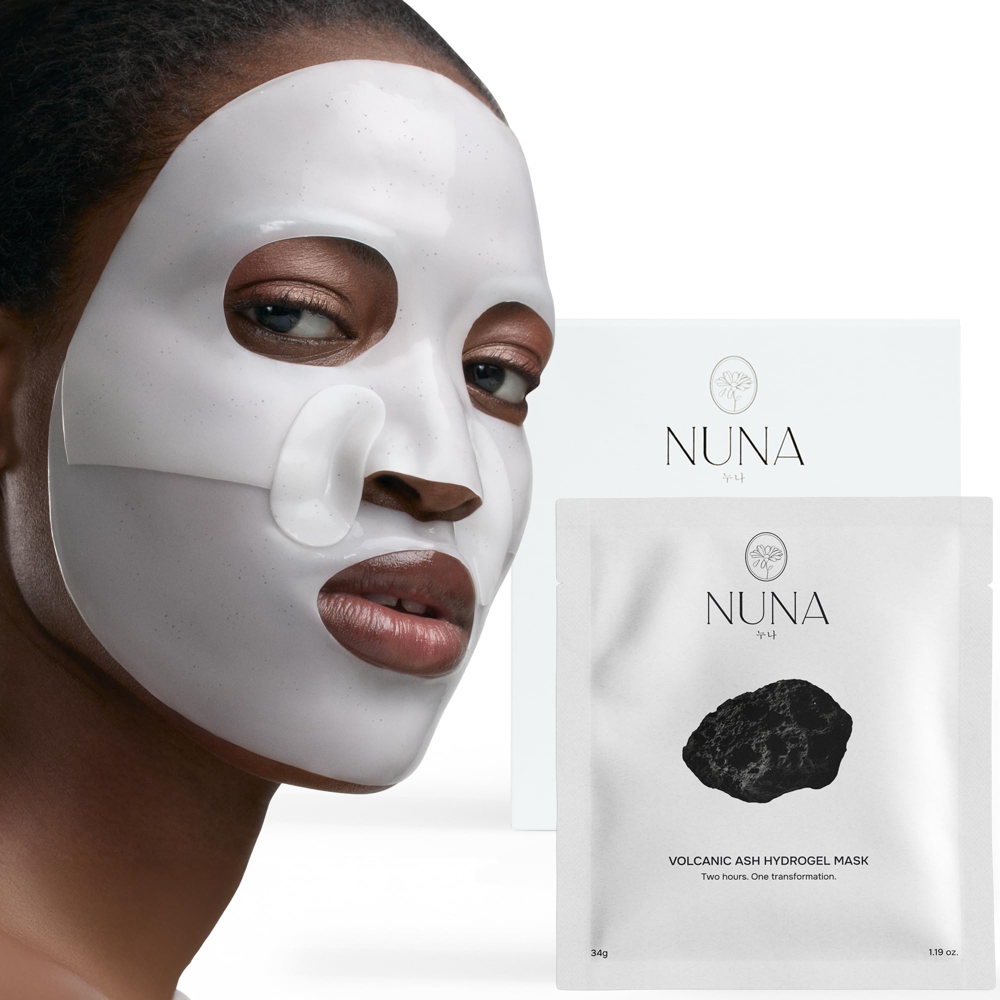 Amazon.com : NUNA Volcanic Ash Hydrogel Face Masks with Smile Line
