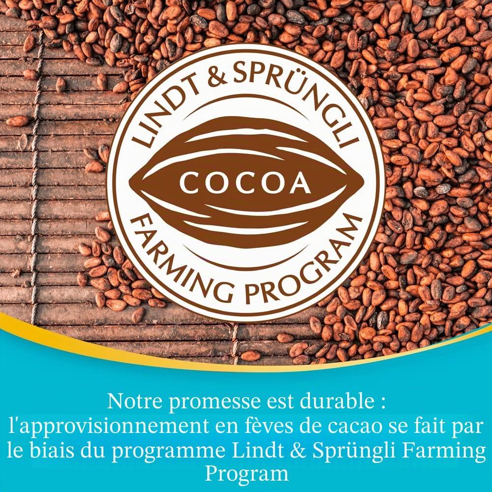Lindt Lindor Caramello Salato Pralines au chocolat au lait et cristaux de sel avec caramel doux salé 200 g