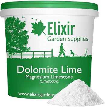Elixir Gardens Dolomite Lime Fertiliser & Soil Improver Powder | 1kg Tub