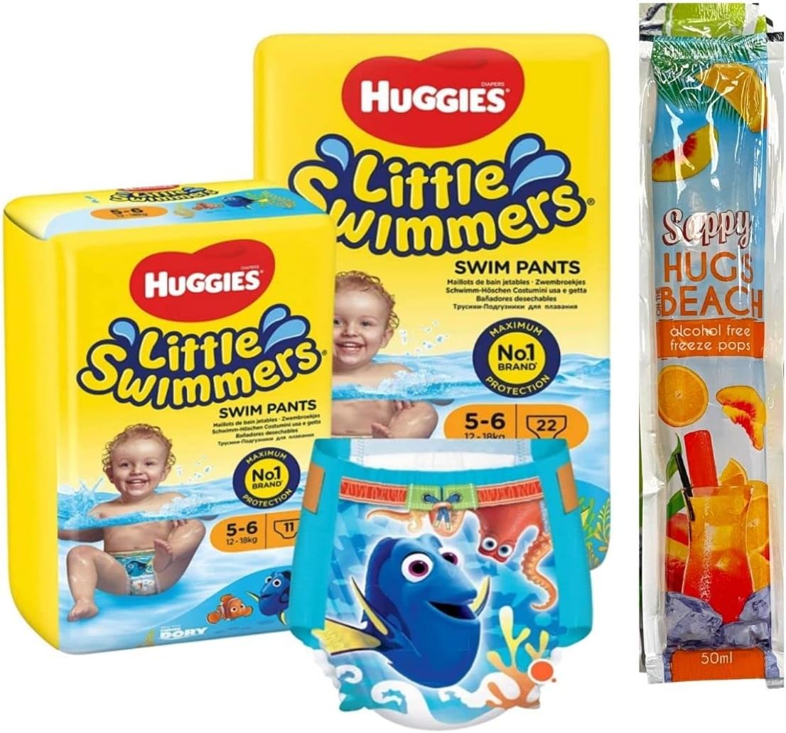 2 Pack Disposable Swimming Nappies, 2 Pack Swim Water Nappies Size 56