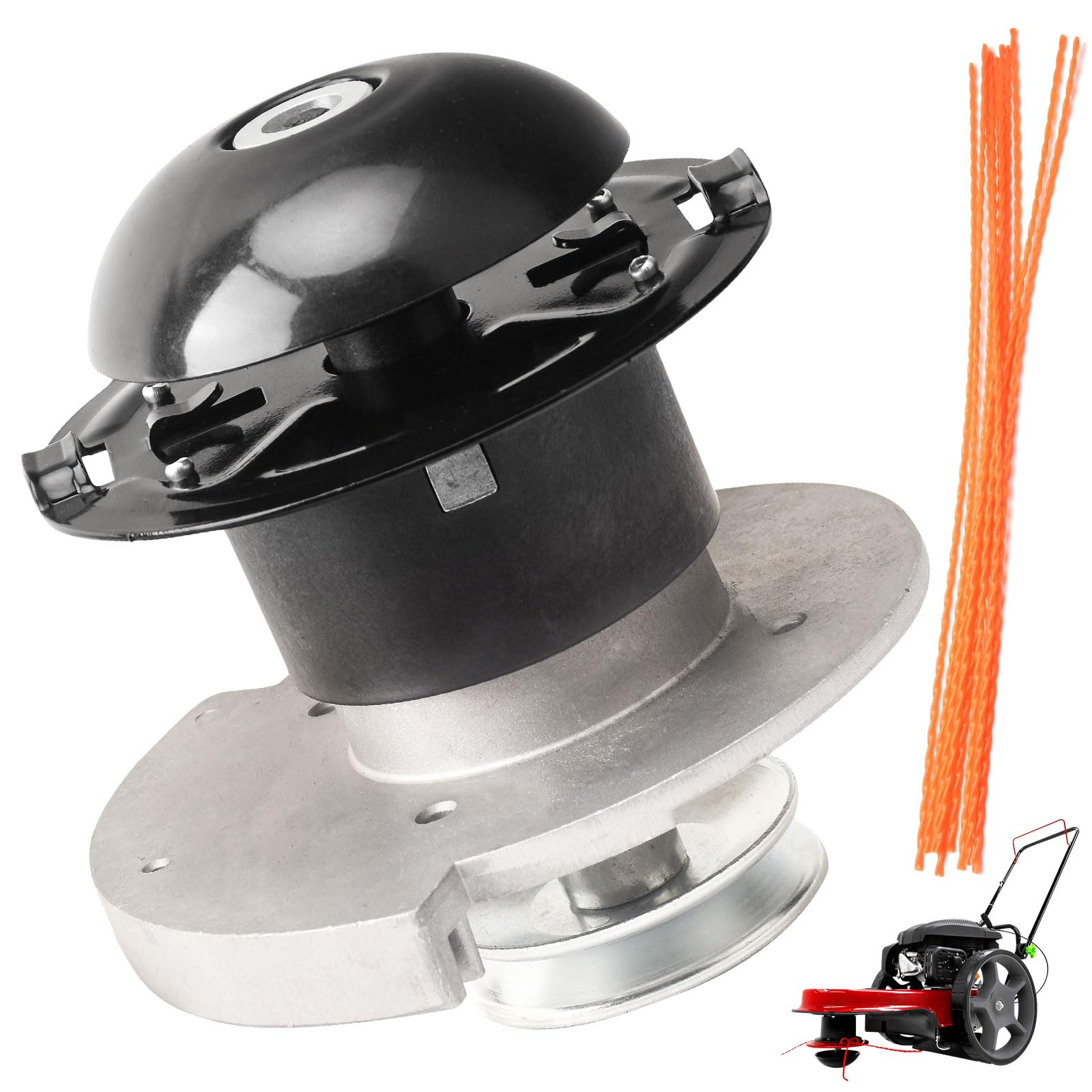 Fennoral 596878501 - Conjunto de husillo de cabezal de recortadora con línea de recortadora compatible con Husqvarna Poulan 180333 172342 532180333 HU 625 WT PR22WT, WT420, J625HWT