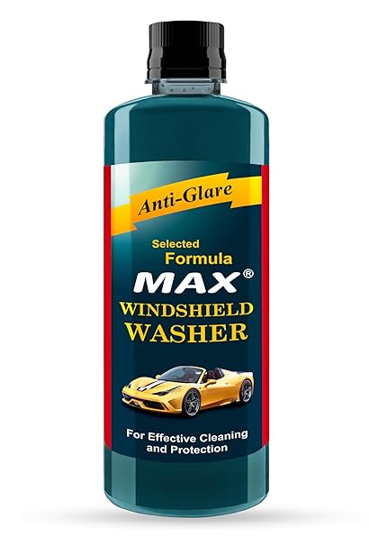 MAX Windshield Washer Fluid Concentrate (500 ML) - Anti-Freeze Formula for Crystal Clear Vision and Safe Driving