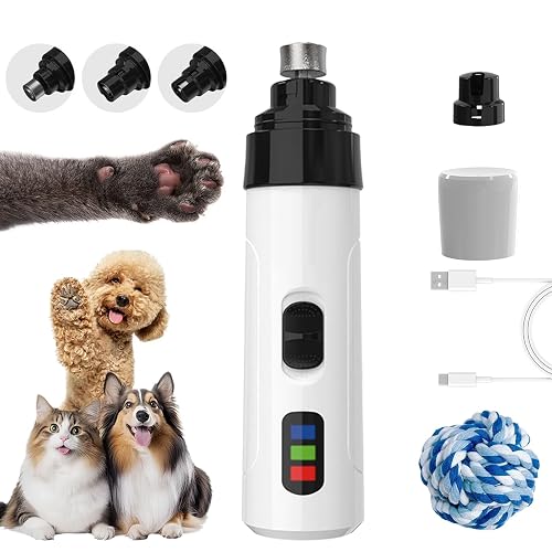 Britwritas Silent Groom Pro Nail Grinder, Rechargeable USB Charging Electric Pet Nail Grinder
