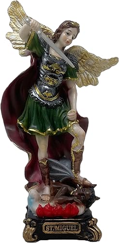 Miniatura 3 de Cannan Set De 7 Arcángeles 6" Resina Figuras Religosas Siete Arcángeles San Jhudiel, San Miguel, San Rafael, San Barachiel, San Gabriel, San Uriel,