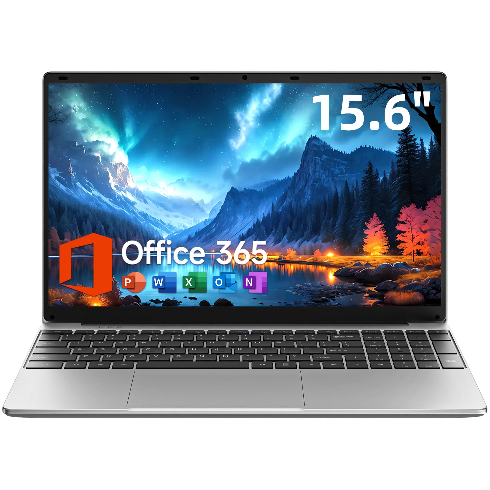jumper Laptop, 12GB RAM 640GB ROM, Office 365-1 Year 5205U Processor, 15.6 Inch Computer, FHD IPS Screen, 38Wh Battery, 2 Stereo Speakers, USB3.0 * 2, HDMI.