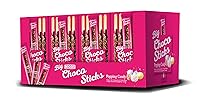 Vista 1 de Nicos Palitos grandes de choco Popping Candy de 20 unidades - Feel the Pop - Envueltos individualmente - Bocadillos navideños para niños y adultos