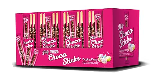 Miniatura 2 de Nicos Palitos grandes de choco Popping Candy de 20 unidades - Feel the Pop - Envueltos individualmente - Bocadillos navideños para niños y adultos -